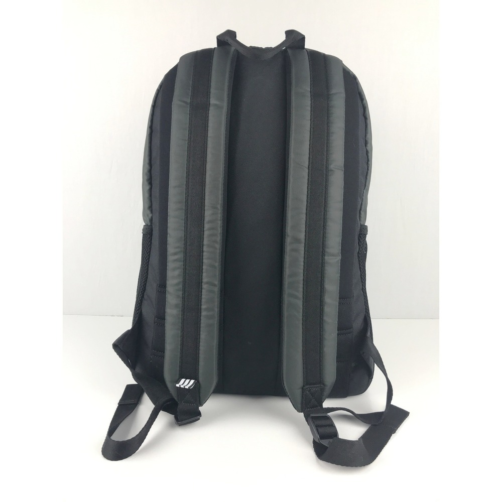 Adidas THE BRAND WITH‎ THREE STRIPES Backpack Army Green Polyester Bag RN 90288 - Picture 3 of 16